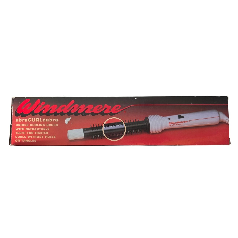 Windmere abraCURLdabra Vintage Retractable Teeth Curling Wand‎ Hair Styler White